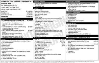 2014 RAM 1500 Express