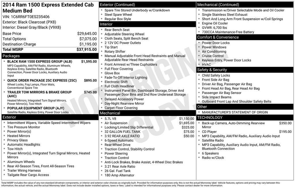 2014 RAM 1500 Express