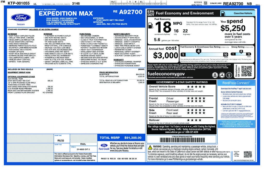 2024 Ford Expedition King Ranch MAX