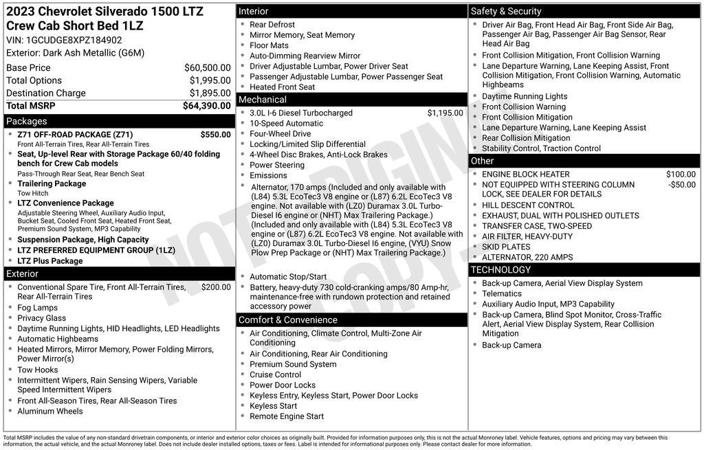 2023 Chevrolet Silverado 1500 LTZ