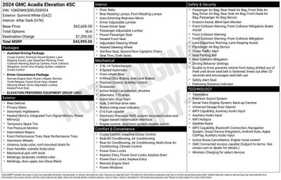 2024 GMC Acadia Elevation