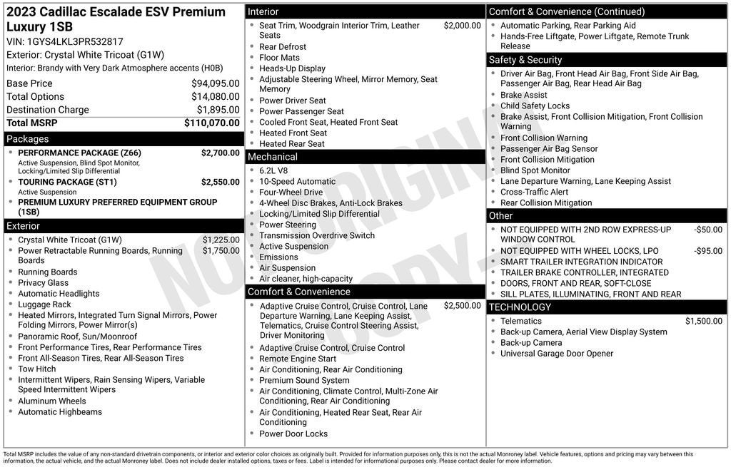 2023 Cadillac Escalade ESV Premium Luxury