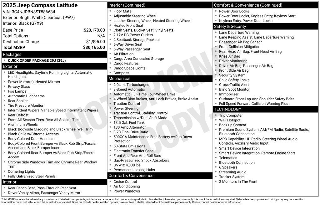 2025 Jeep Compass Latitude