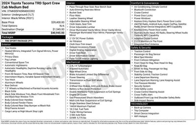 2024 Toyota Tacoma TRD Sport
