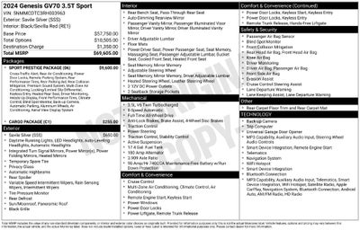 2024 Genesis GV70 3.5T Sport