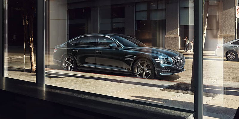 2021 Genesis G80 parked on road