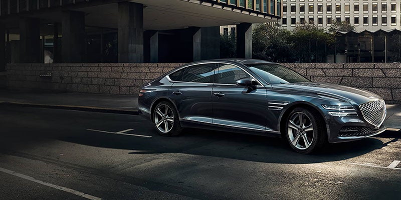 2021 Genesis G80 parked in parking spot