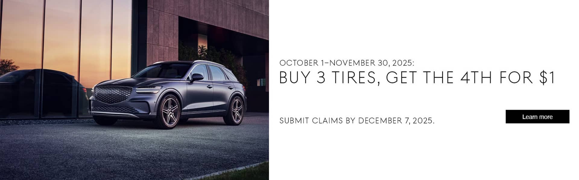 Buy 3 Tires, Get The 4th For $1