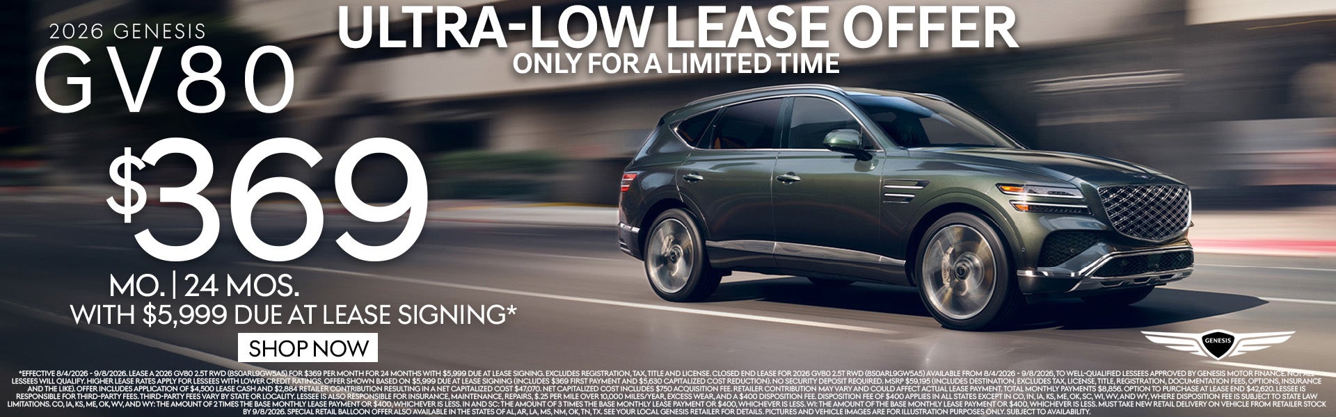 GV80 Lease